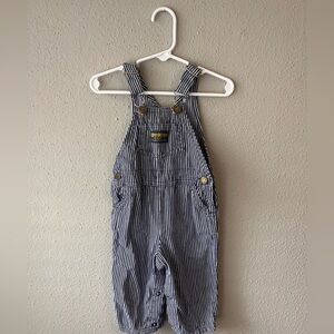 Pinstripe Oshkosh toddler overalls